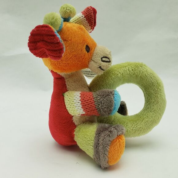 Happy Horse Netherlands Giraffe Plush Knit Soft Baby Toy Stuffed Animal Small 5" - Picture 4 of 11